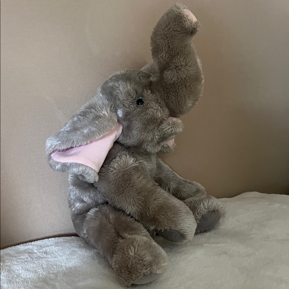 Ty Gray and Pink Stuffed Elephant - Picture 8 of 9